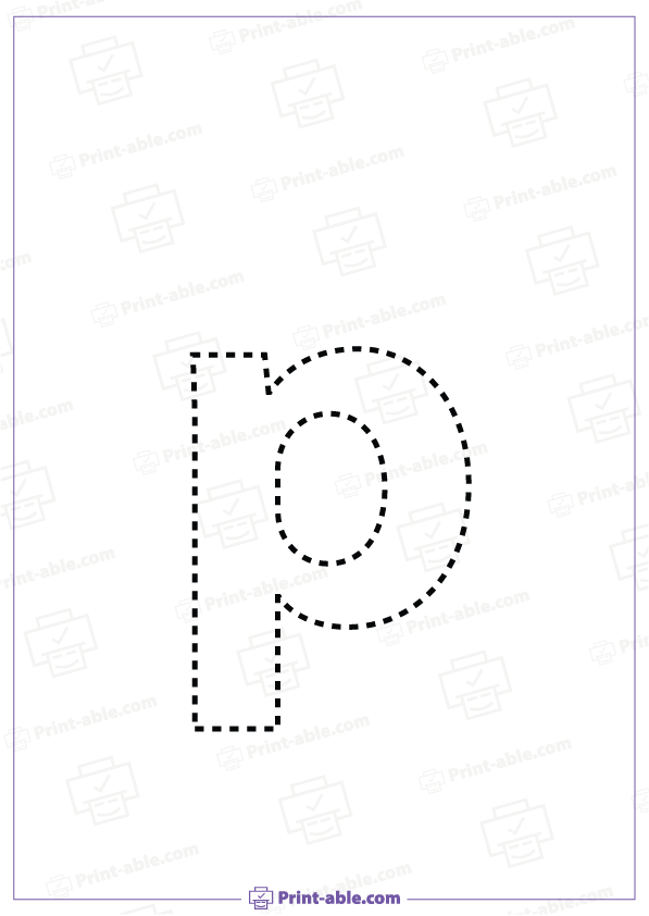 Letter P Printable Worksheet Free Download