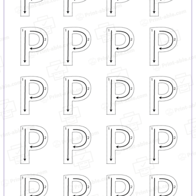 letter p printable free download