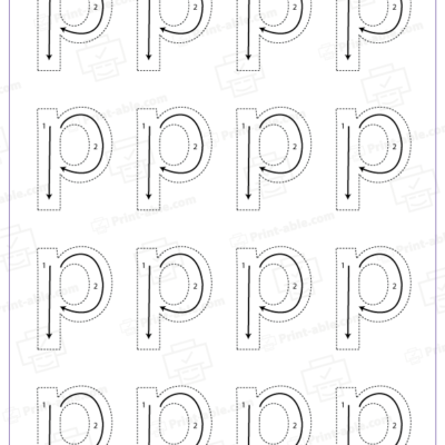 letter p printable free download