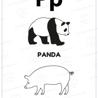 letter p printable free download