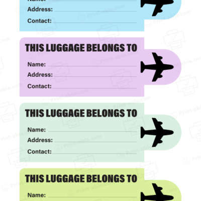 luggage tag printable free download