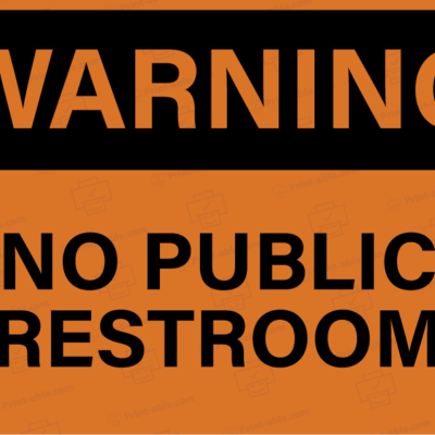 no public restroom sign free download