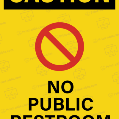 no public restroom sign free download