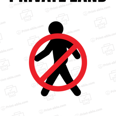 no trespassing sign printable free download