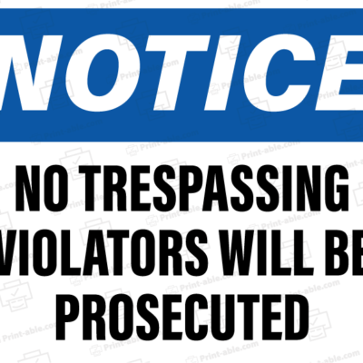 no trespassing sign printable free download