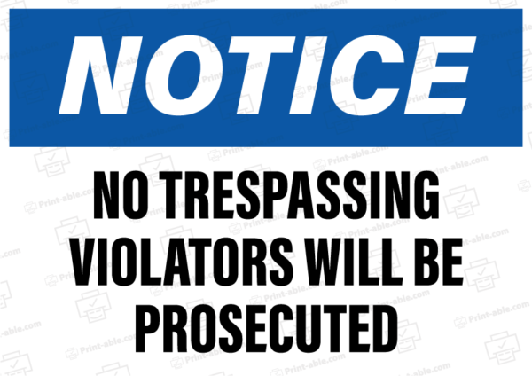 no trespassing sign printable free download