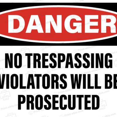 no trespassing sign printable free download