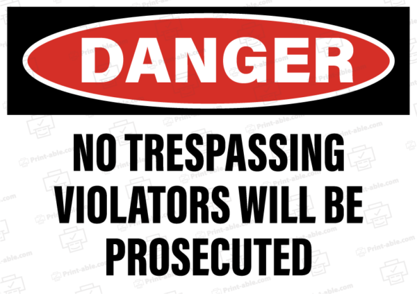 no trespassing sign printable free download