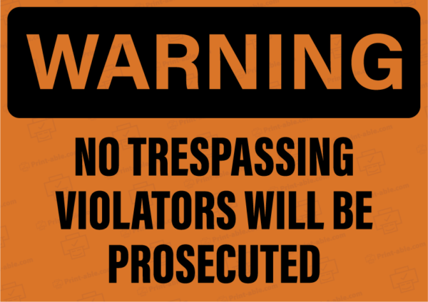 no trespassing sign printable free download