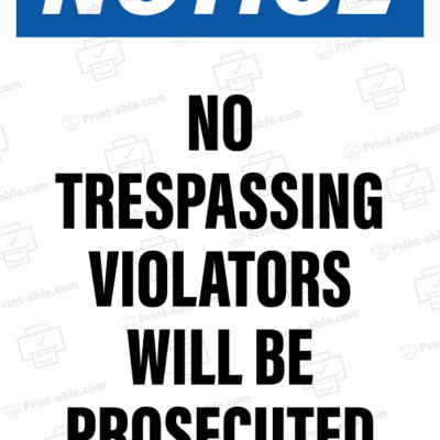 no trespassing sign printable free download