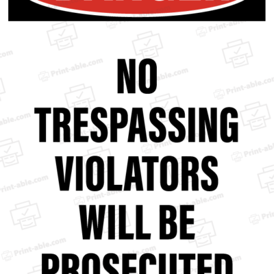 no trespassing sign printable free download