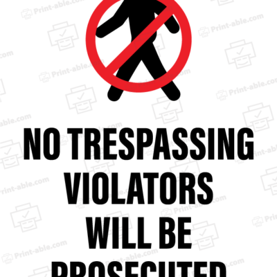 no trespassing sign printable free download