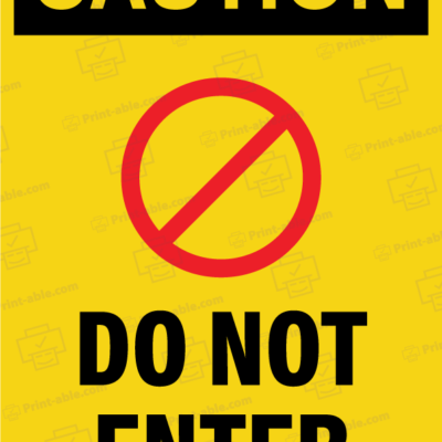 not an entrance sign printable free download