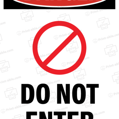 not an entrance sign printable free download