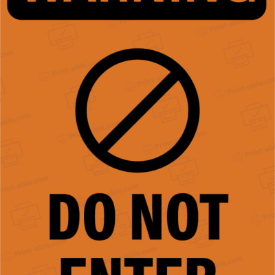 not an entrance sign printable free download