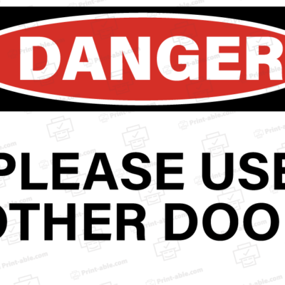 please use other door-sign printable free download