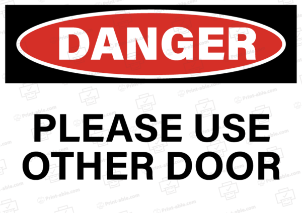 please use other door-sign printable free download