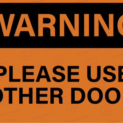 please use other door-sign printable free download