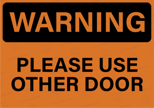 please use other door-sign printable free download