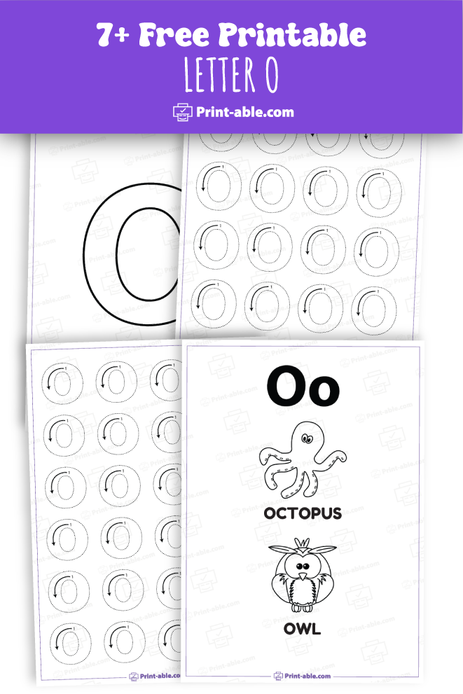 letter o printable free download