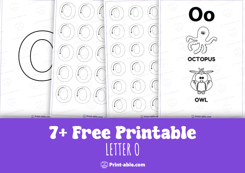 letter o printable free download