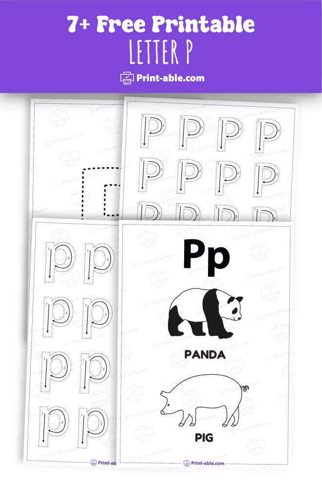 letter p printable free download