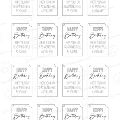 birthday tag printable free download