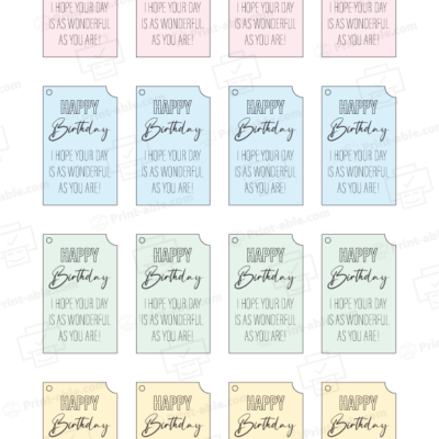 birthday tag printable free download