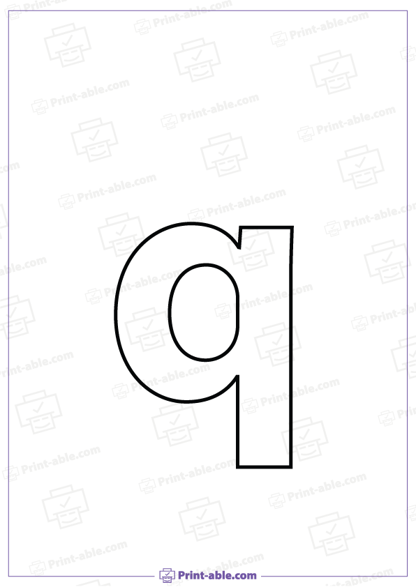 Letter Q Printable Free Download