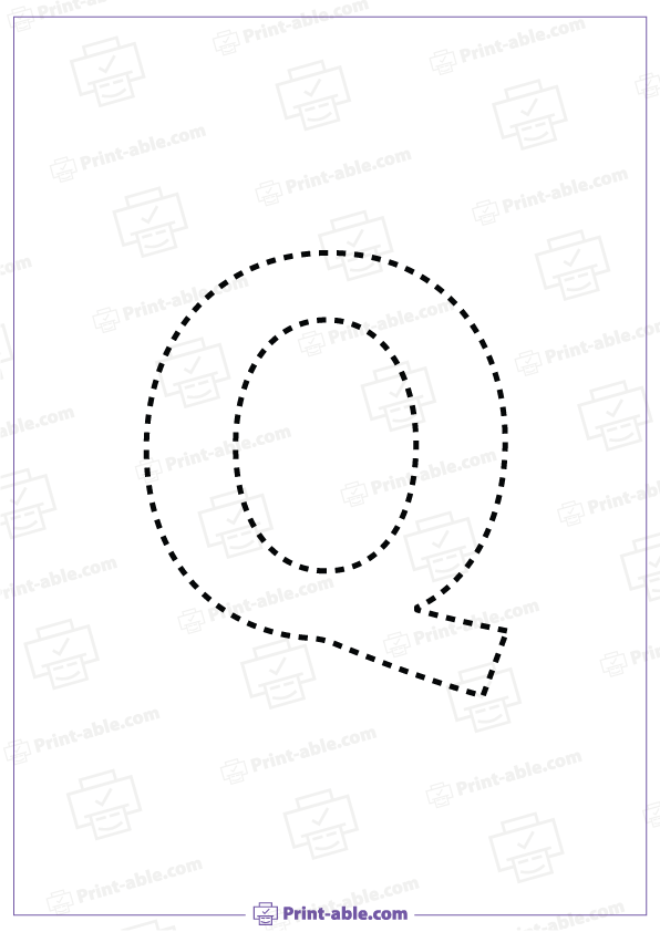 Letter Q Printable Free Download