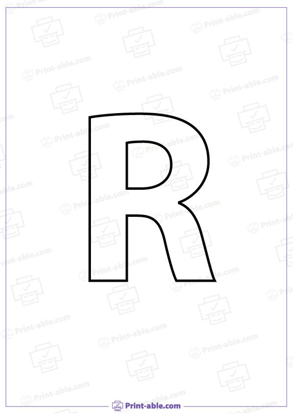 Letter R Printable Worksheet Free Download