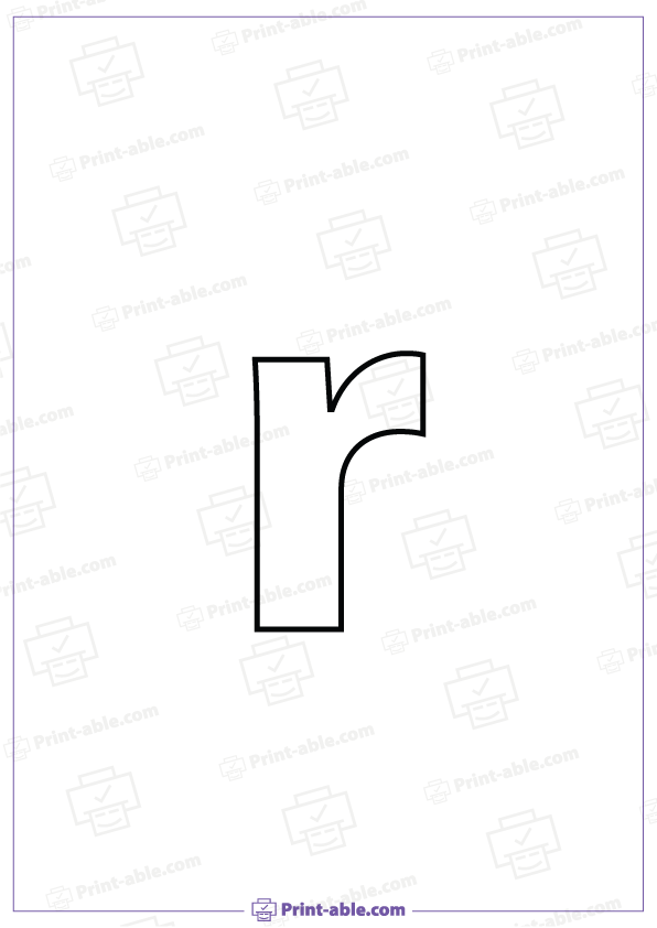 Letter R Printable Worksheet Free Download