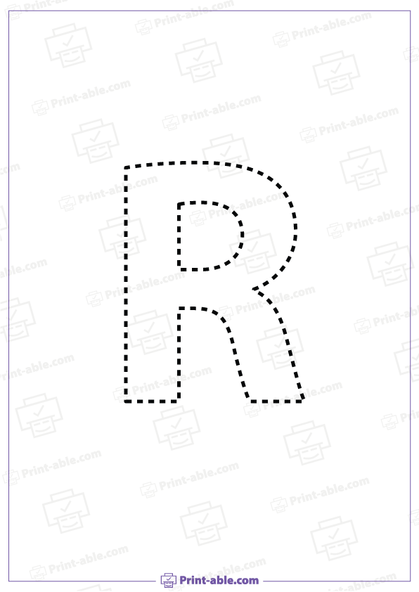 Letter R Printable Worksheet Free Download