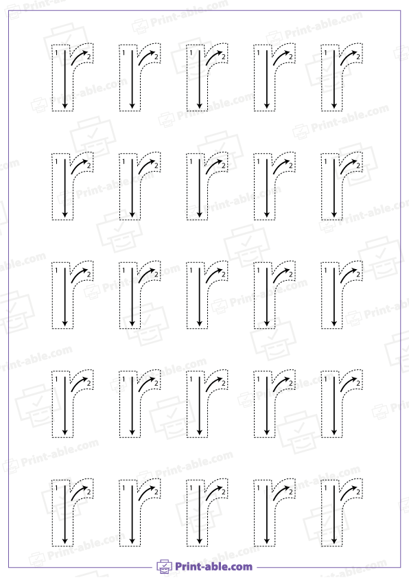 Letter R Printable Worksheet Free Download