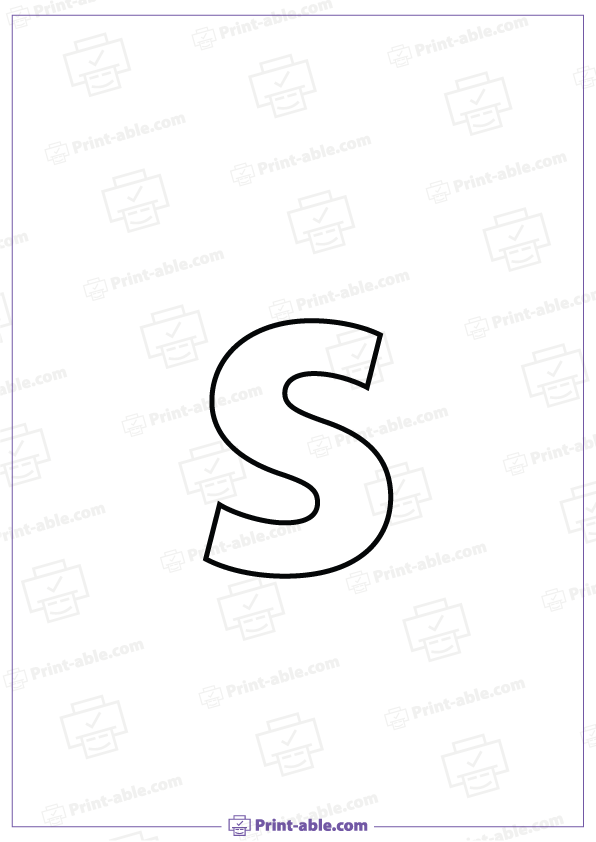 Letter S Printable Worksheet Free Download