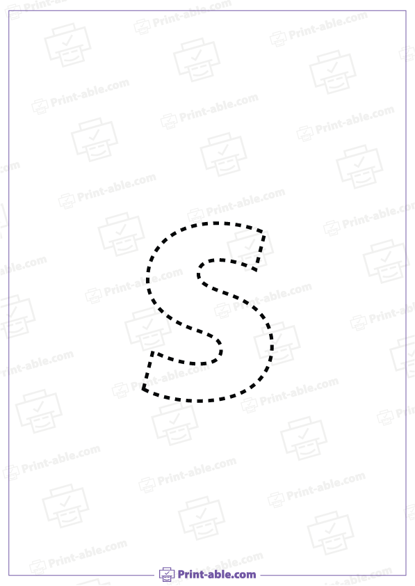 Letter S Printable Worksheet Free Download