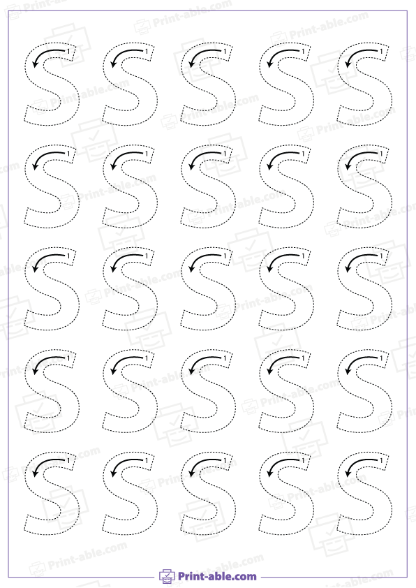 Letter S Printable Worksheet Free Download