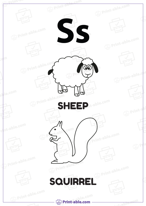 Letter S Printable Worksheet Free Download