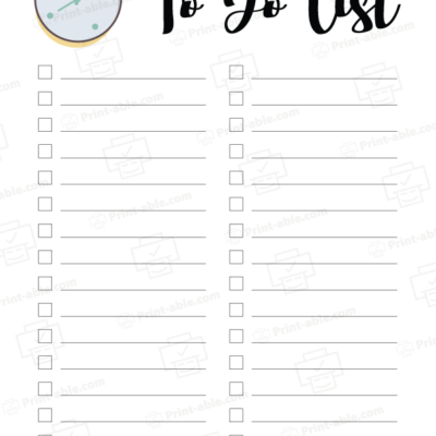 to do list printable free download