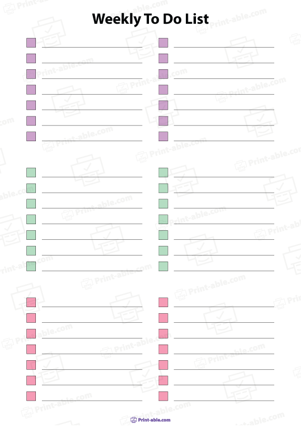 To Do List Printable Free Download