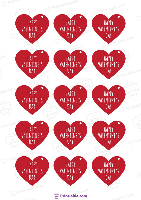 Valentine's Tag Printable Printable Free Download