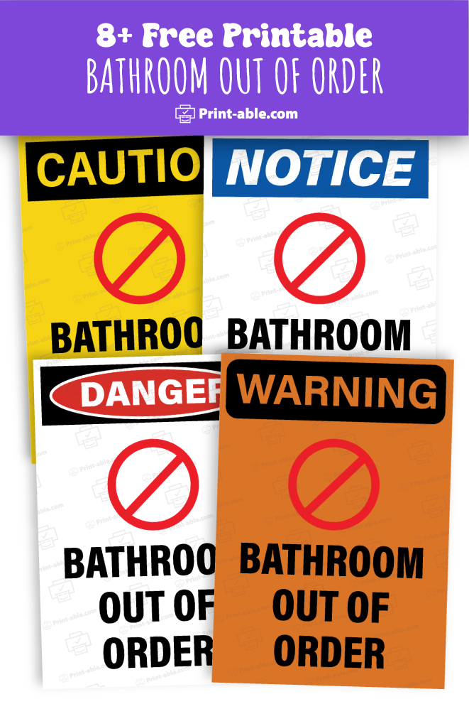 bathroom out of order printable free download