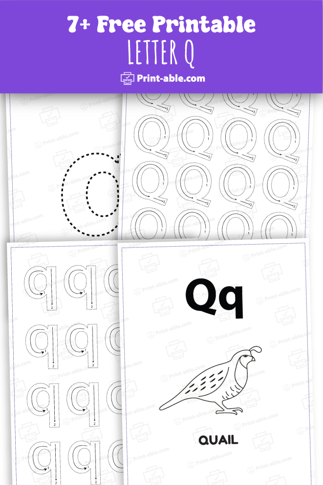 letter q printable free download