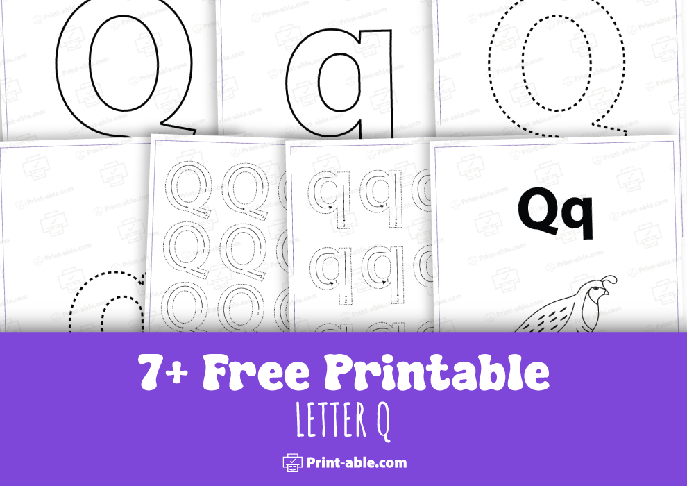 letter q printable free download