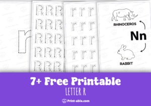 letter r printable free download