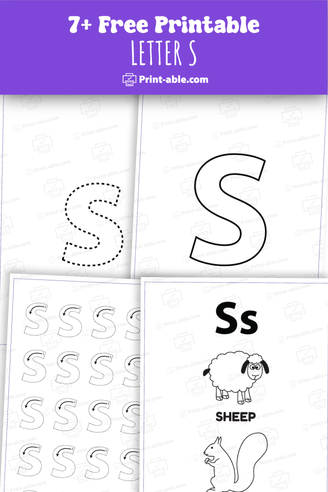 Letter S Printable Free Download