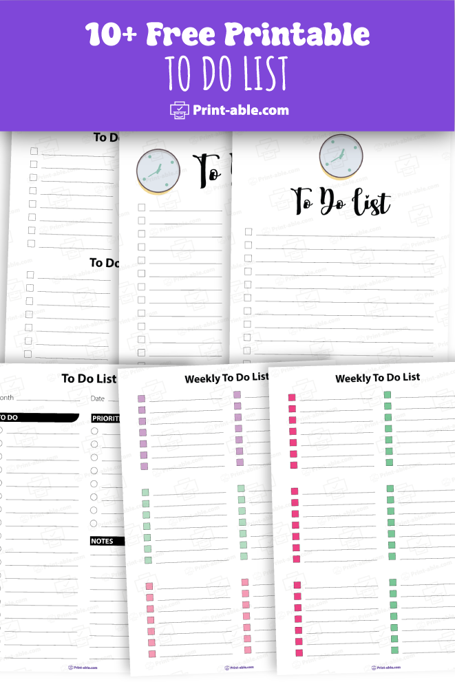 to do list printable free download