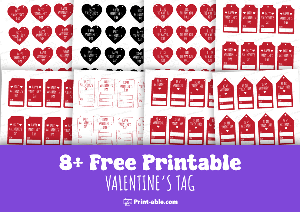 valentine tag printable free download