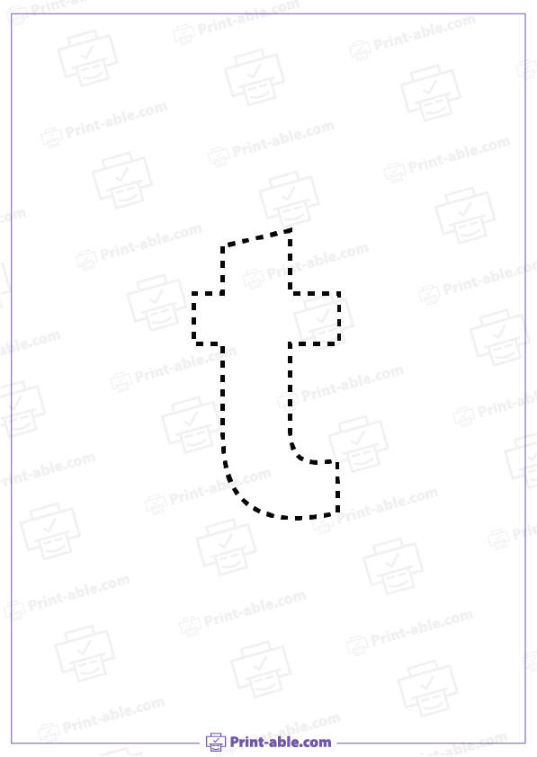 Letter T Printable Worksheet Free Download