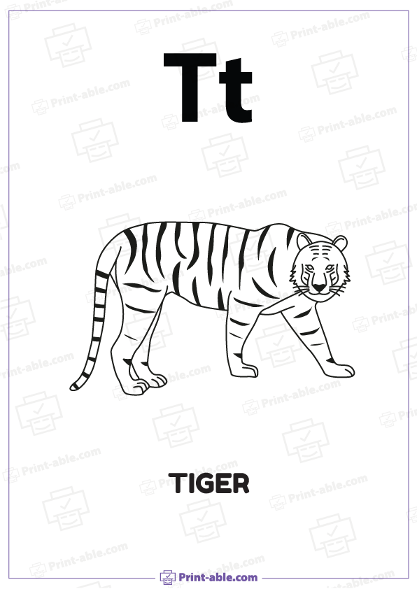 Letter T Printable Worksheet Free Download